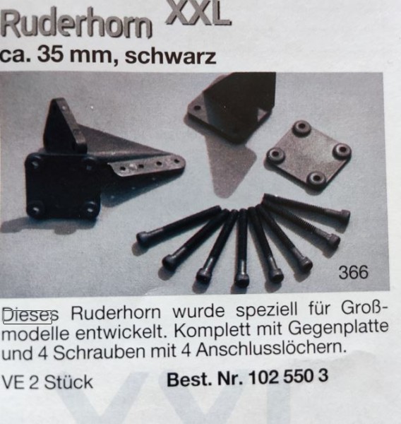 Ruderhorn XXL 35 mm (2Stk)