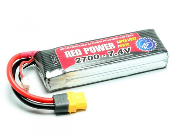 Lipo 7,4/2700/25/C Red Power SLP