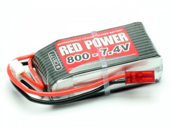 Lipo 7,4/800 25/C Red Power SLP