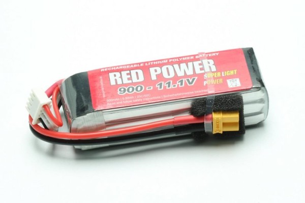 Lipo 11,1V/900/20/40C Red Power