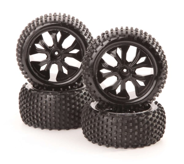 Räder mit Kunststofffelgen schwarz (4)