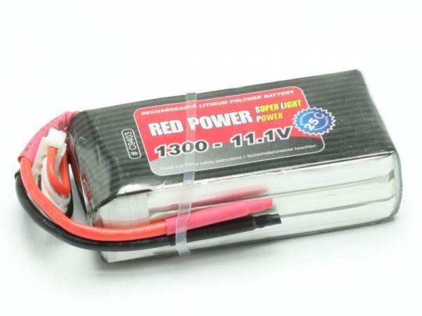 Lipo 11,1/1300/25C MPX Red Power SLP