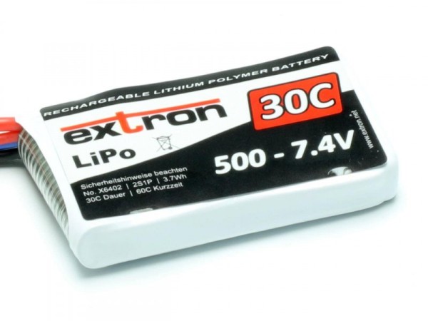 LiPo 7,4V/500Mah 25C | 50C Extron