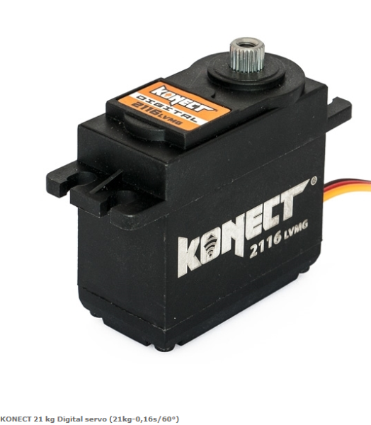 KONECT Digital servo 21kg-0,15s/60° 20mm