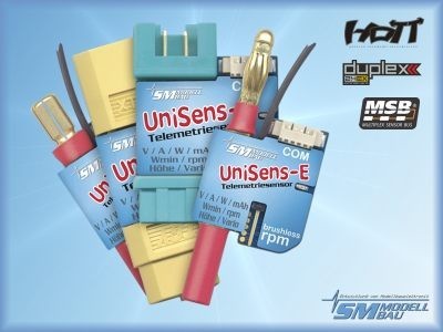 UniSens-E mit 4mm Goldstecker