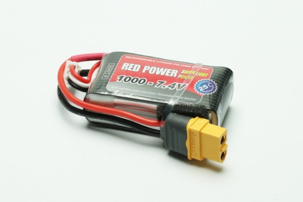 Lipo 7,4/1000 25/C Red Power SLP