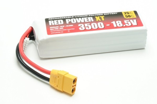 Lipo 18,5V/3500Mah 25C Red Power XT