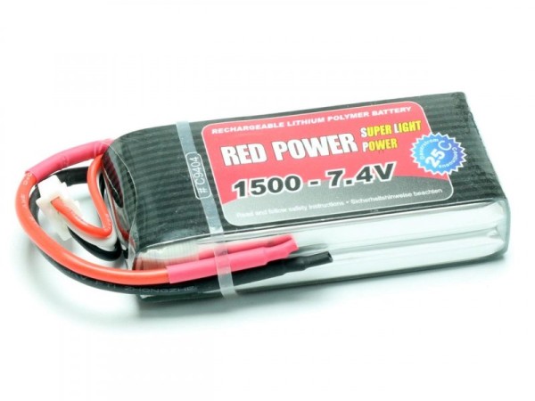 Lipo 7,4/1500/25/C Red Power SLP