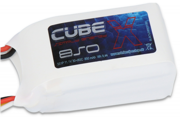 SLS X-Cube 11,1V/850 mAH 30C