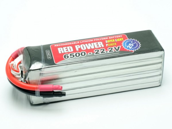 Lipo 22,2/6500/25C Red Power SLP