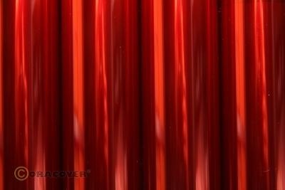 Oracover Bügelfolie light transp. rot 60cm breit 1lfm